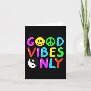 Cartão PEACE SIGN LOVE 60s 70s Groovy Hippie Costume Hall