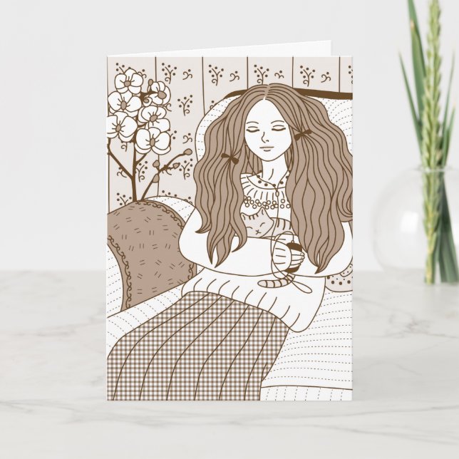 Cartão Peaceful Afternoon (Frente)