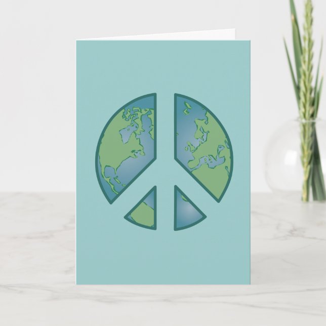 Cartão Peaceful Earth Greeting Card- Blank (Frente)