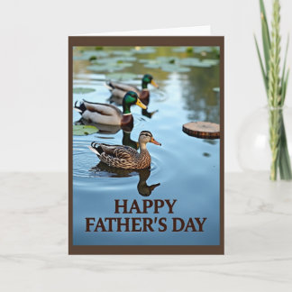 Cartão Peaceful Fathers Day Birds Card