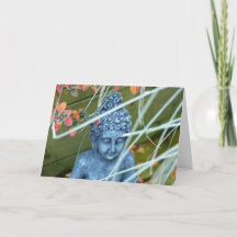 Peaceful Garden Buddha Greeting Card