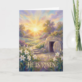 Cartão Peaceful Morning at the Empty Tomb Easter Card