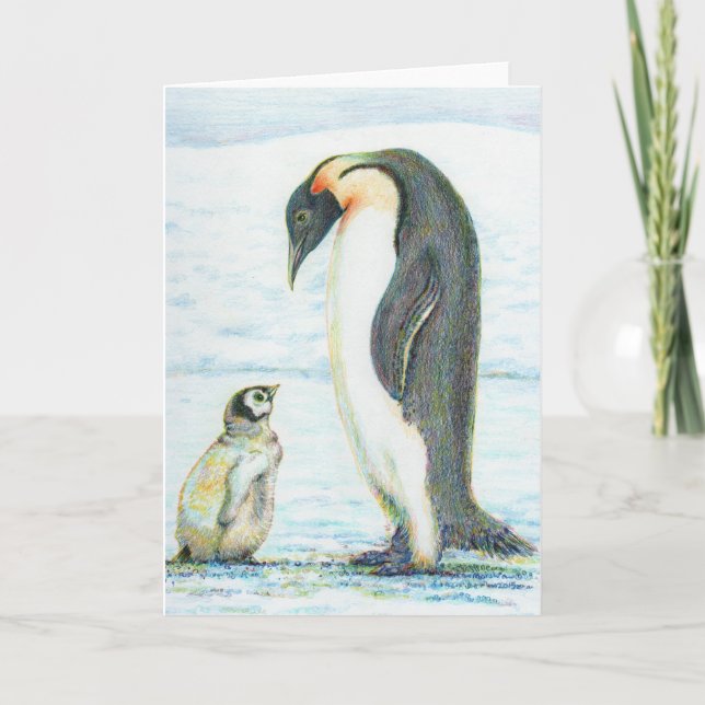 Cartão Peaceful Penguin Greeting Card (Frente)