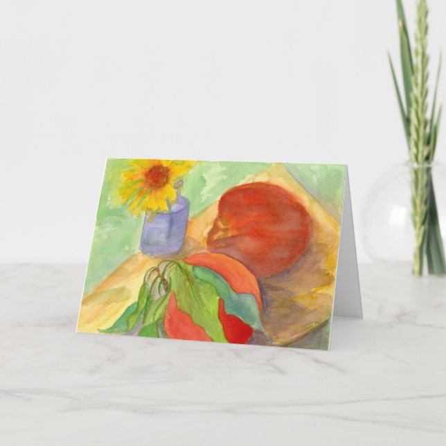 Cartão Peaches Fresh Fruit Daisy Flower Happy Birthday (Frente)