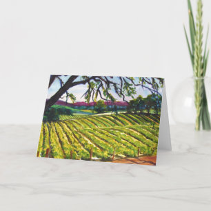Cartão Peachy Canyon Vineyard Greeting Card