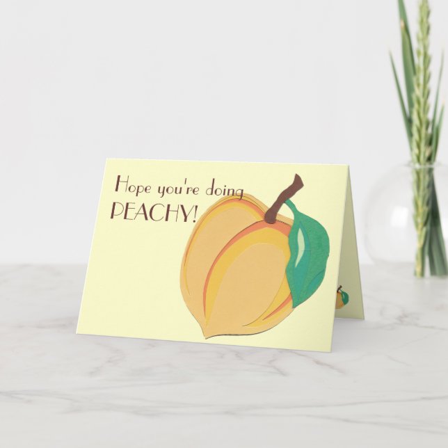 Cartão Peachy Greeting Card (Frente)