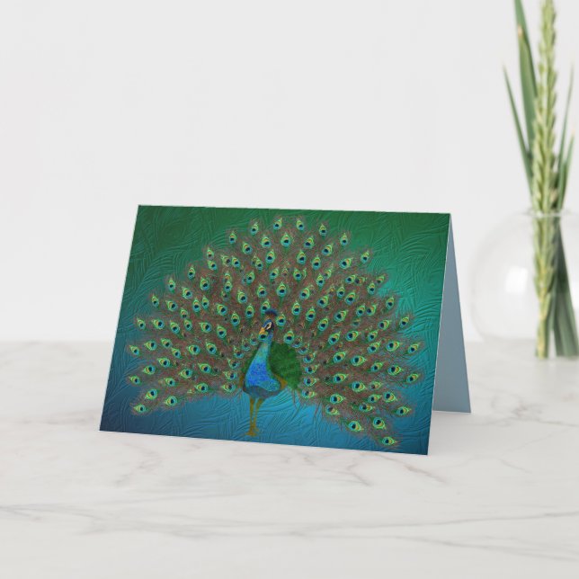 Cartão Peacock (Frente)