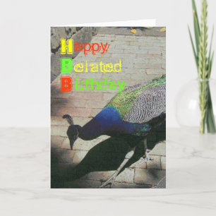 Cartão Peacock