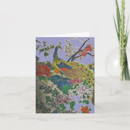 Cartão Peacock And Peony