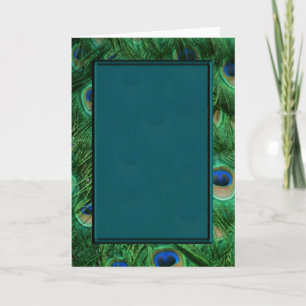 Cartão Peacock blank card for any event or occscasion