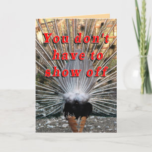 Cartão Peacock card2-customize