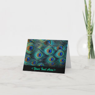Cartão Peacock Feather Note Card