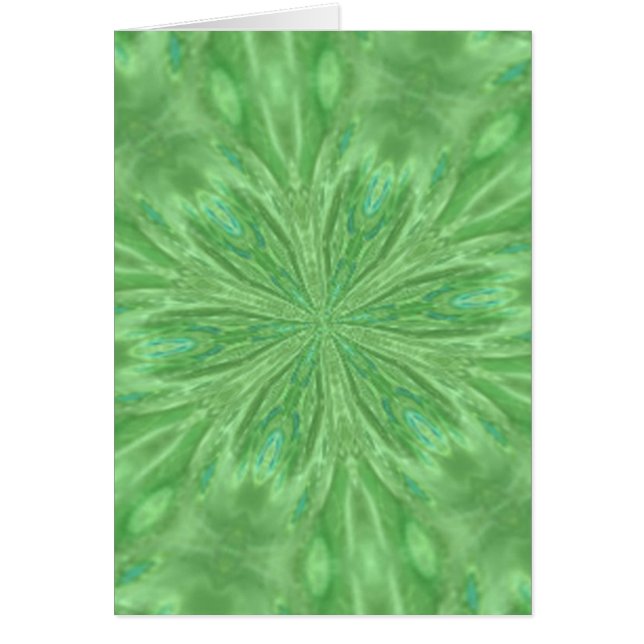 Cartão Peacock Green (Frente)