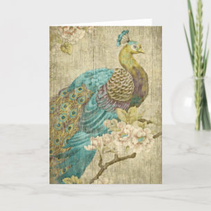 Cartão Peacock - Greeting Card