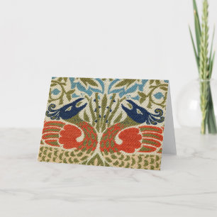 Cartão Peacock, William Morris