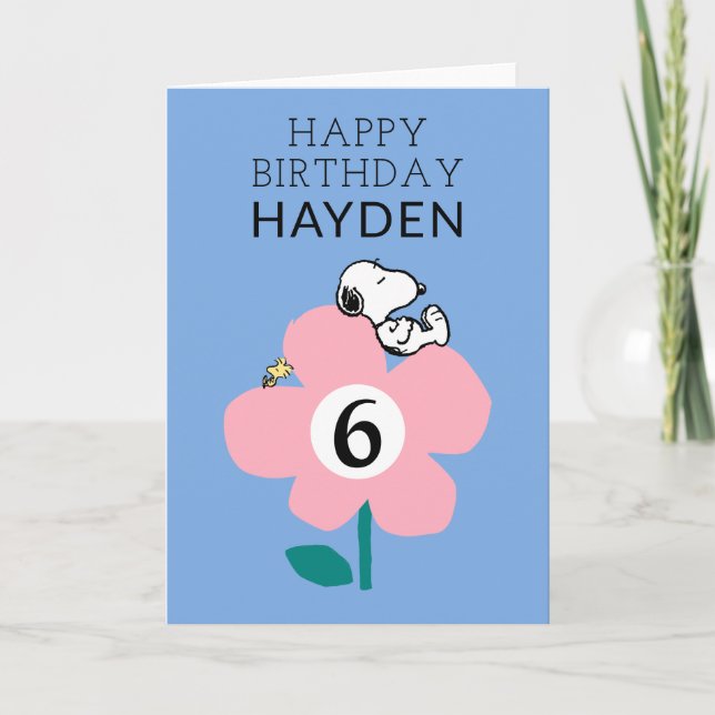 Cartão PEANUTS | Feliz aniversário de Snoopy (Frente)