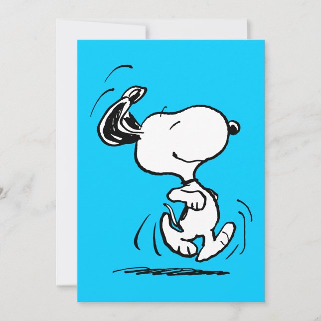 Cartão Peanuts | Snoopy Happy Dance (Frente)