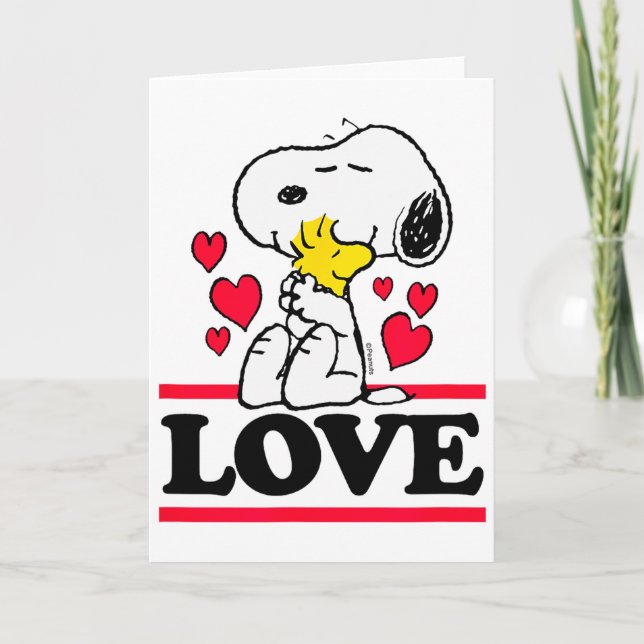 Cartão Peanuts - Valentines - &amp; Love  (Frente)
