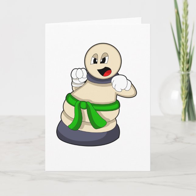 Cartão Peão de xadrez no Xadrez (Frente)