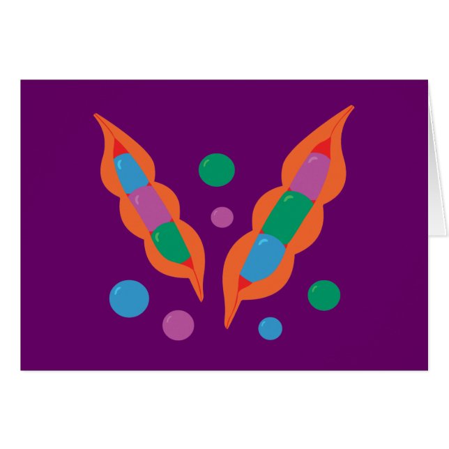 Cartão Peapods Fantásticos (Frente Horizontal)