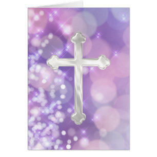 Cartão PearCross com Roxo Sparkle