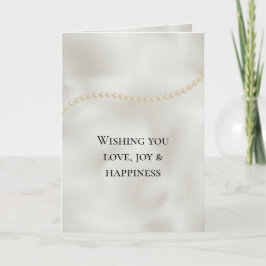 Cartão Pearls White Luxe Weding