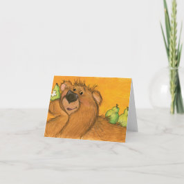 Cartão Pears and Bear / Note Card