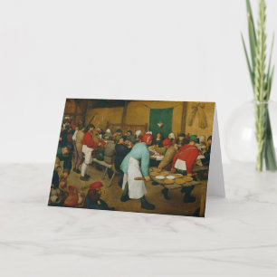 Cartão Peasant Wedding , 1568