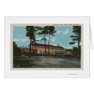 Cartão Pebble Beach, CA - Del Monte Lodge View e