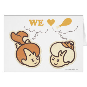 Cartão PEBBLES™ e Bam Bam Love Comida