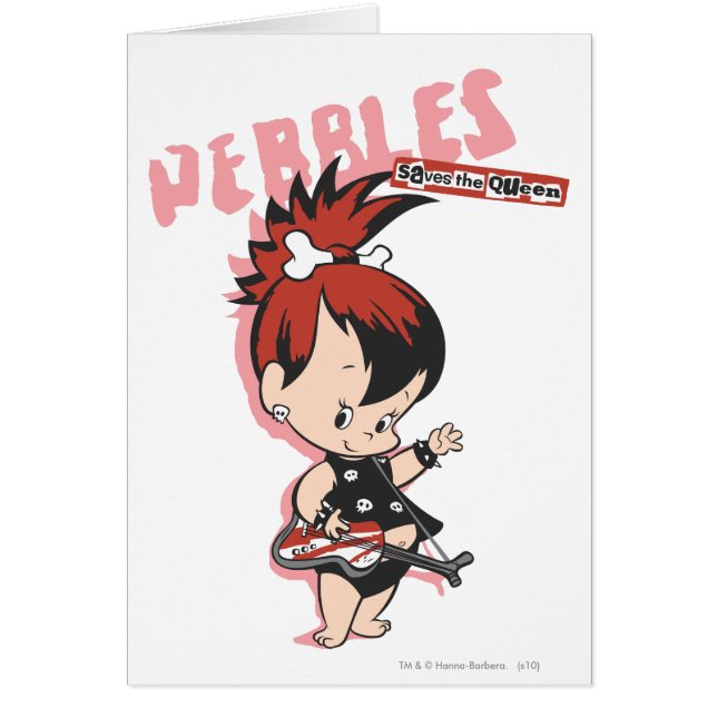 Cartão PEBBLES™ Rock Star (Frente)