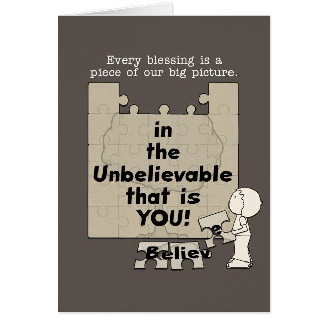 Cartão Peça da Grande Imagem (Frente)