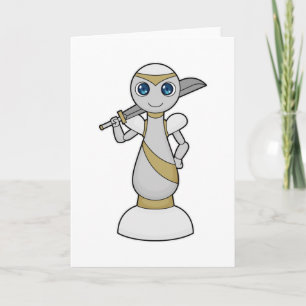 Cartão Peça de xadrez para espadas