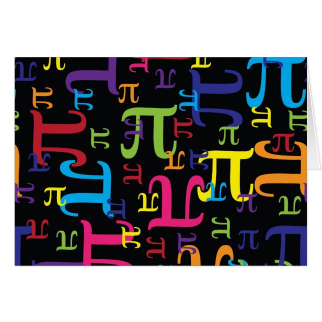 Cartão Peça do Pi (Frente Horizontal)