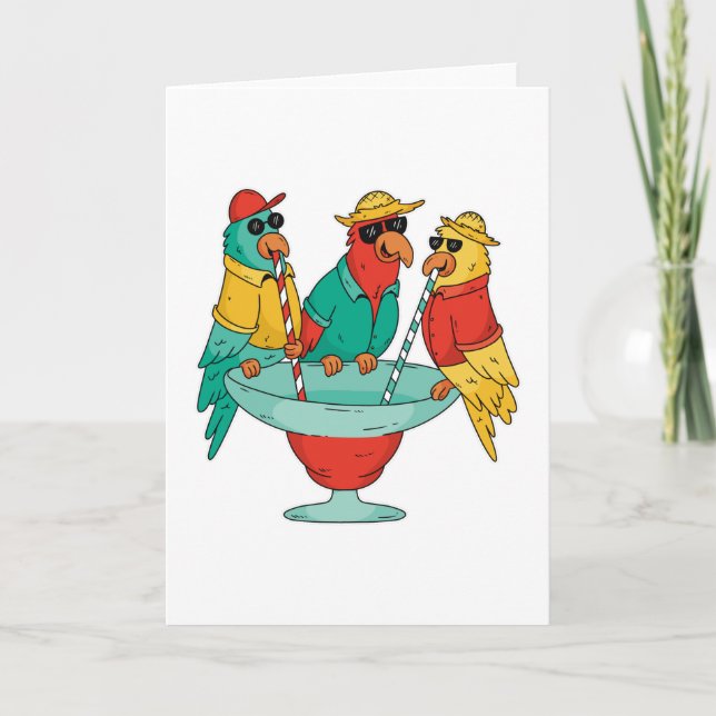 Cartão Peças de bebendo (Frente)