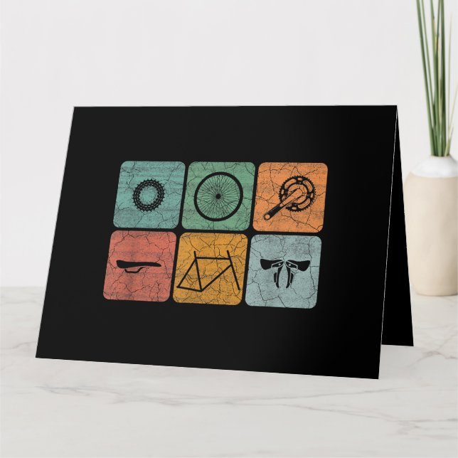 Cartão Peças De Bicicleta De Bicicleta De Bicicleta De Bi (Frente)