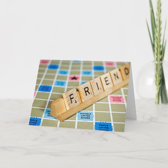 Cartão Peças de Jogo de Aniversário de Amigo (Frente)