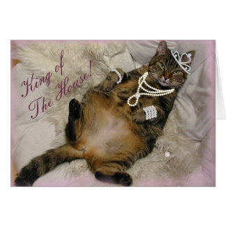 CARTÃO PEDAÇO DE GATO DE PRINCESA COLHIDO DE VOLTA