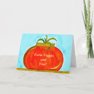 Cartão PedagogyGreetings: Pure Tomato (Customizable)