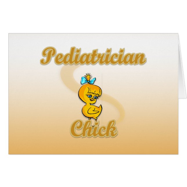 Cartão Pediatrician Chick (Frente Horizontal)