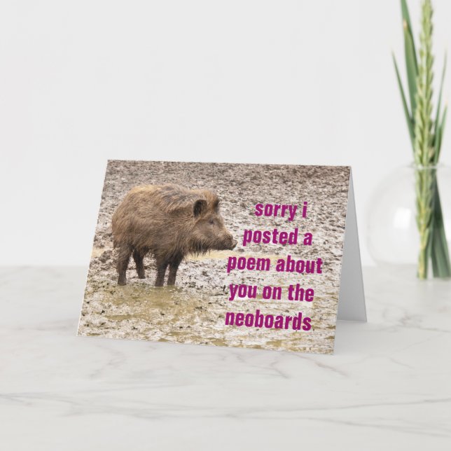 Cartão pedido de poema (Frente)