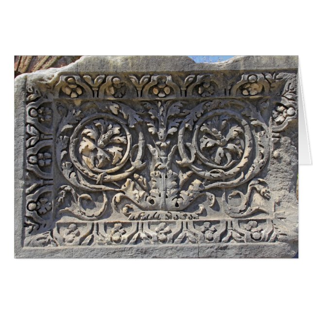 Cartão Pedra romana (Frente Horizontal)