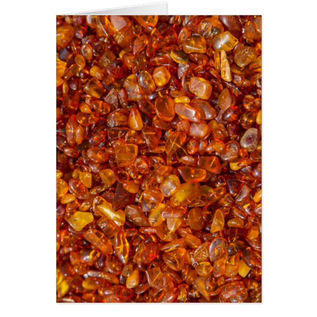 Cartão Pedras âmbar (Frente)