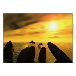 Cartão Pedras do golfinho