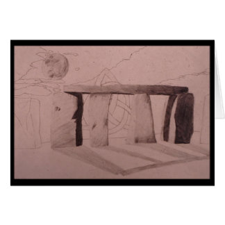 Cartão Pedras eretas