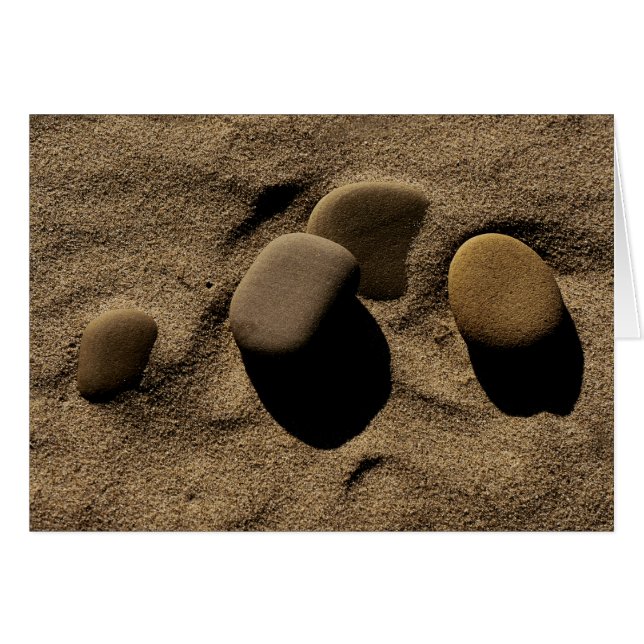 Cartão Pedras na areia (Frente Horizontal)