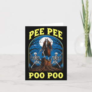 Cartão Pee Pee Poo Poo Geração Z Maldita Meme Engraçado E