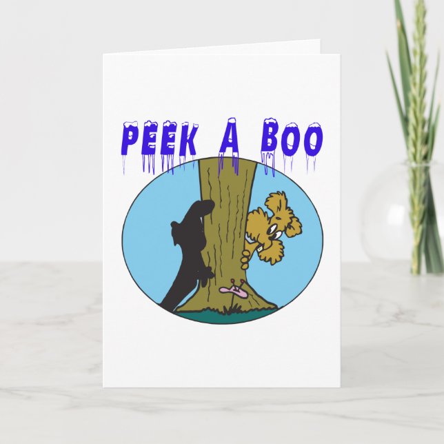 Cartão Peek A Boo (Frente)