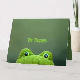Cartão Peek-a-Boo Frog BIG Greeting Card