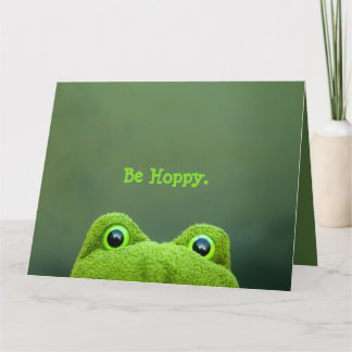 Cartão Peek-a-Boo Frog | BIG Greeting Card